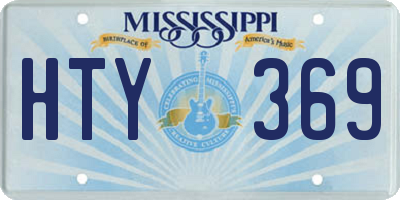 MS license plate HTY369