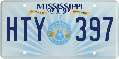 MS license plate HTY397