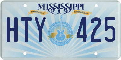 MS license plate HTY425