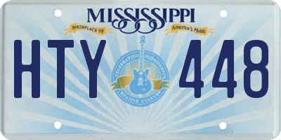 MS license plate HTY448