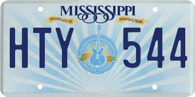 MS license plate HTY544