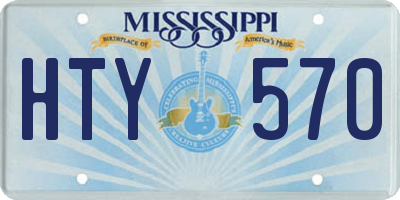 MS license plate HTY570