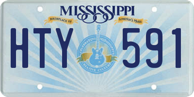 MS license plate HTY591