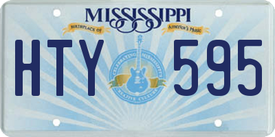 MS license plate HTY595