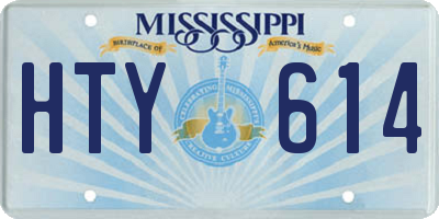 MS license plate HTY614
