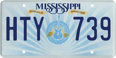 MS license plate HTY739