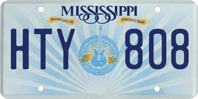 MS license plate HTY808
