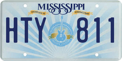 MS license plate HTY811