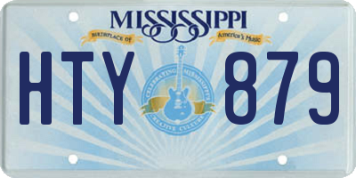 MS license plate HTY879