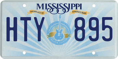 MS license plate HTY895