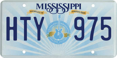 MS license plate HTY975