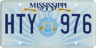 MS license plate HTY976