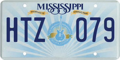 MS license plate HTZ079