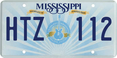 MS license plate HTZ112