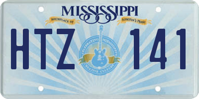 MS license plate HTZ141