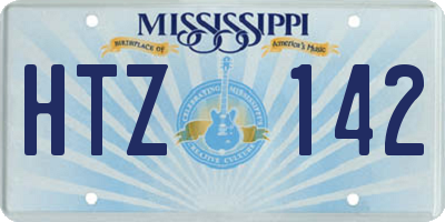 MS license plate HTZ142