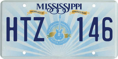 MS license plate HTZ146