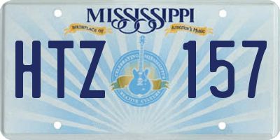 MS license plate HTZ157