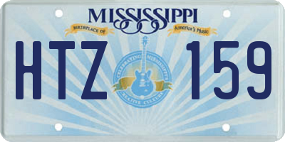 MS license plate HTZ159