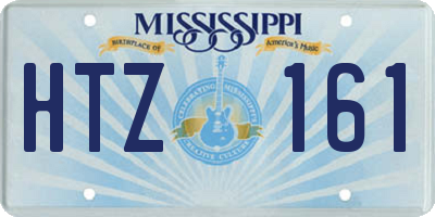 MS license plate HTZ161