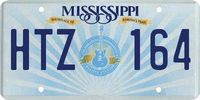 MS license plate HTZ164