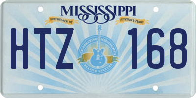 MS license plate HTZ168