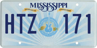 MS license plate HTZ171