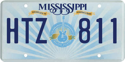 MS license plate HTZ811