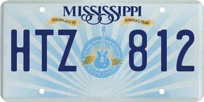MS license plate HTZ812