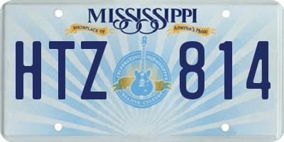 MS license plate HTZ814