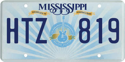 MS license plate HTZ819