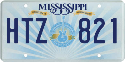 MS license plate HTZ821