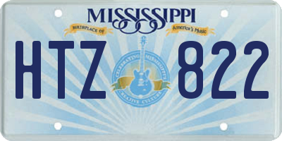 MS license plate HTZ822