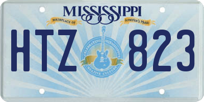MS license plate HTZ823