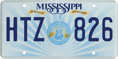MS license plate HTZ826