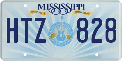 MS license plate HTZ828