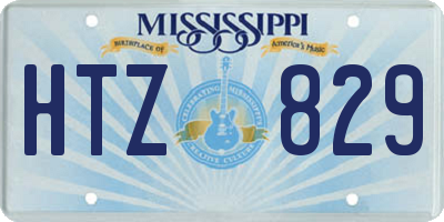 MS license plate HTZ829