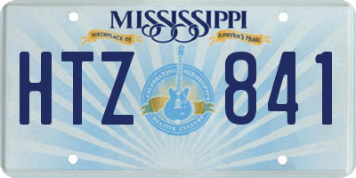 MS license plate HTZ841