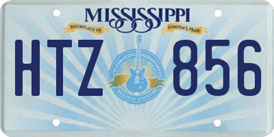 MS license plate HTZ856