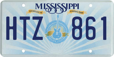 MS license plate HTZ861