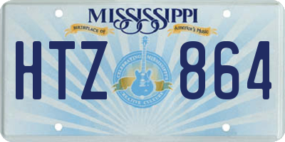 MS license plate HTZ864