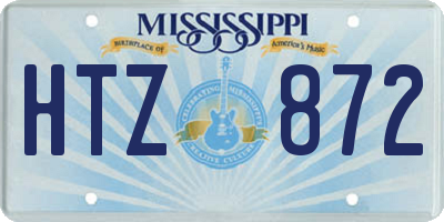 MS license plate HTZ872