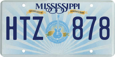 MS license plate HTZ878