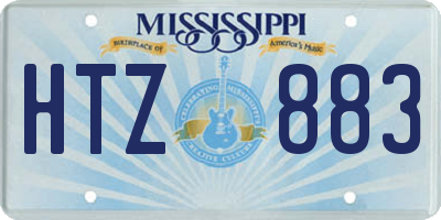 MS license plate HTZ883
