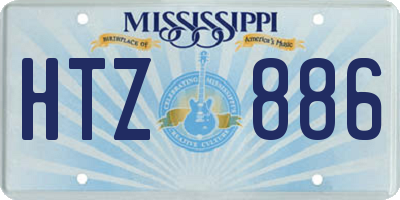 MS license plate HTZ886
