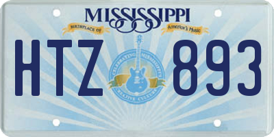 MS license plate HTZ893