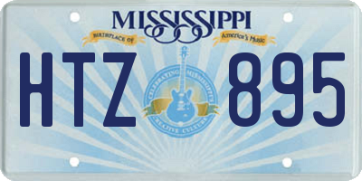 MS license plate HTZ895