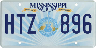 MS license plate HTZ896