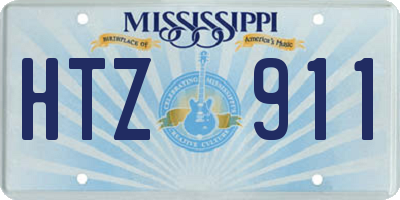 MS license plate HTZ911