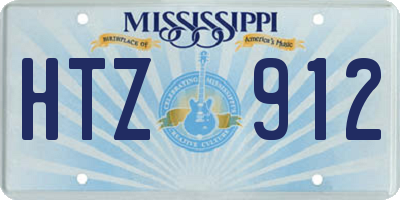 MS license plate HTZ912